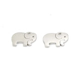 Elephant Charm Jewelry Findings Stainless Steel Pendant DIY 11*14mm