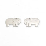 Elephant Charm Jewelry Findings Stainless Steel Pendant DIY 11*14mm