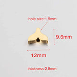Stainless Steel Fish Tail Charms - 20 Pieces