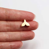 Stainless Steel Fish Tail Charms - 20 Pieces