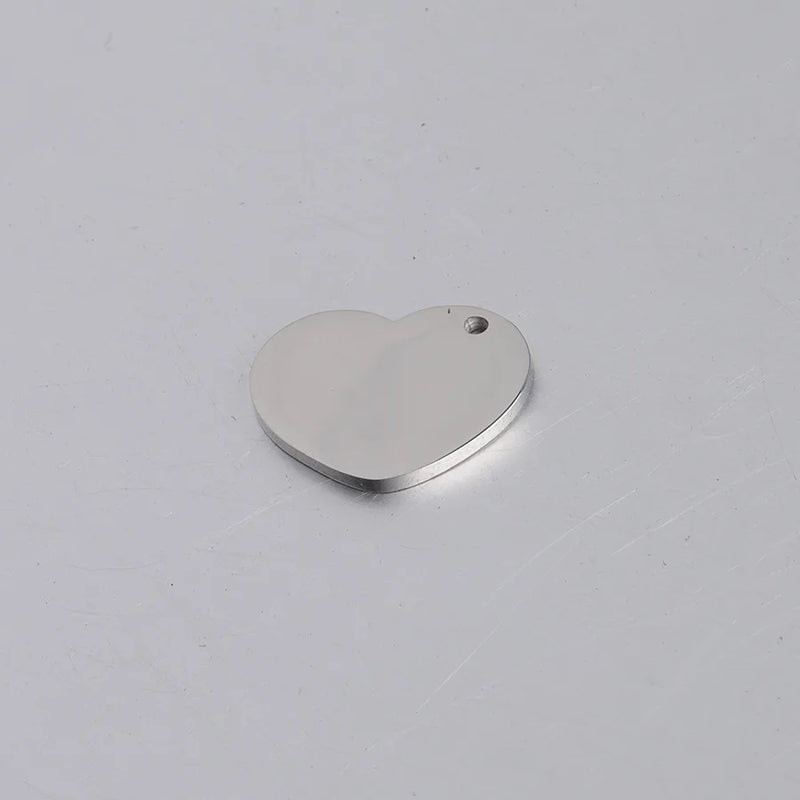 Heart Stainless Steel Love Pendant DIY Jewelry Findings
