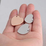 Heart Stainless Steel Love Pendant DIY Jewelry Findings
