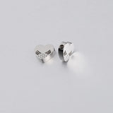 Jaymaxi Hollow Angel Wings Heart Charms Love Beads 20 Pieces