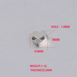 Jaymaxi Hollow Angel Wings Heart Charms Love Beads 20 Pieces