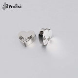 Jaymaxi Hollow Angel Wings Heart Charms Love Beads 20 Pieces