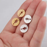 Hollow Boy/Girl Charms Pendant Stainless Steel DIY Jewelry Making 20PCS