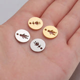 Hollow Boy/Girl Charms Pendant Stainless Steel DIY Jewelry Making 20PCS