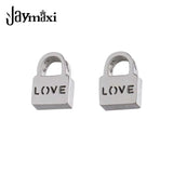 Love Lock Charm Stainless Steel Beads for Bracelet Making