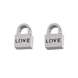 Love Lock Charm Stainless Steel Beads for Bracelet Making