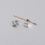 Love Lock Charm Stainless Steel Beads for Bracelet Making