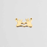Hand Charms Mirror Polished Stainless Steel DIY Jewelry Making 20 Pieces