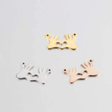 Hand Charms Mirror Polished Stainless Steel DIY Jewelry Making 20 Pieces