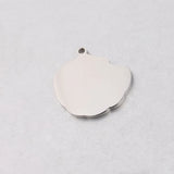 Mirror Polish SS Geometry Blank Stamping Pendant DIY Jewelry 20*22mm 20pc