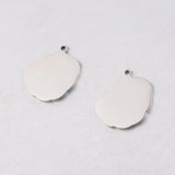 Mirror Polish SS Geometry Blank Stamping Pendant DIY Jewelry 20*22mm 20pc
