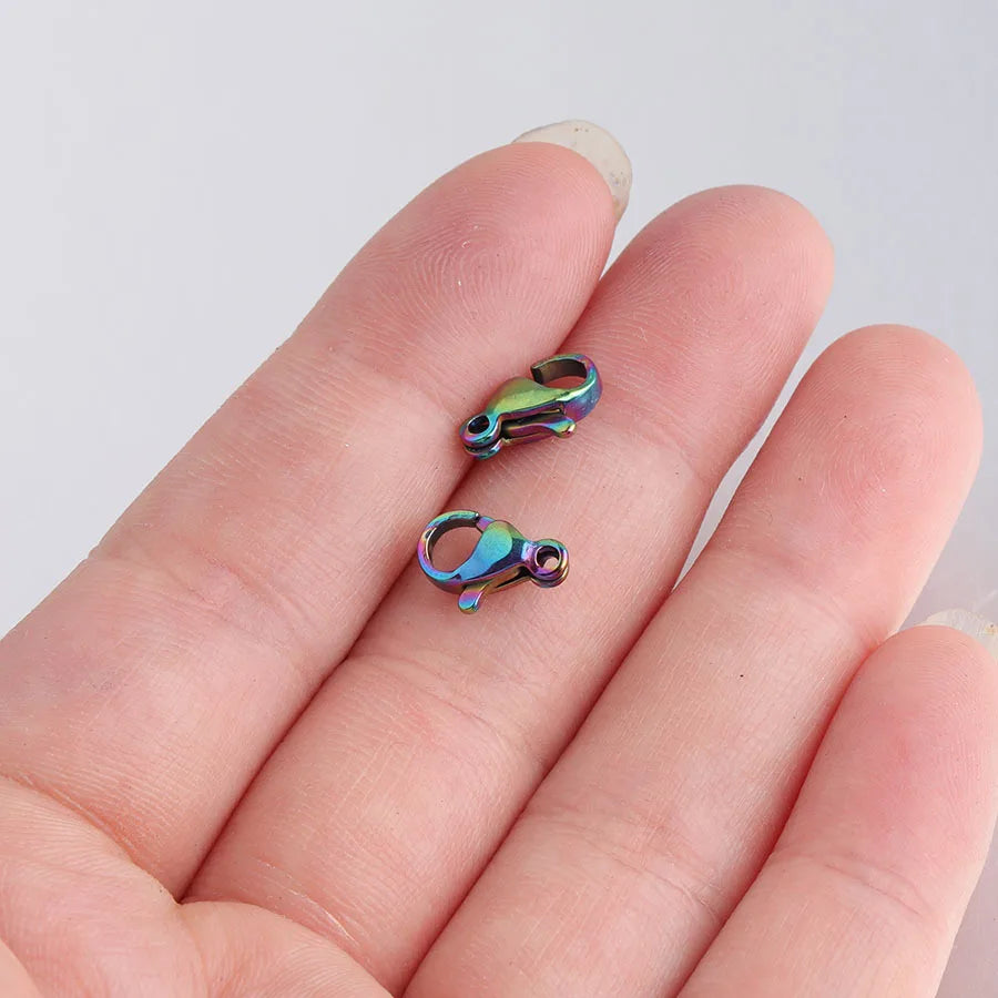 Rainbow Lobster Clasp Hooks DIY Jewelry Accessories 20Pcs