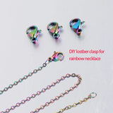 Rainbow Lobster Clasp Hooks DIY Jewelry Accessories 20Pcs