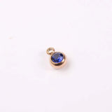 12 Birthstone Charms Round 6mm Stainless Steel DIY Jewelry Making