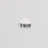 Jaymaxi Small Beads Cloud Charms Stainless Steel Charms for Jewelry Making