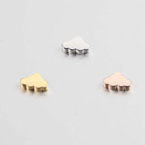 Jaymaxi Small Beads Cloud Charms Stainless Steel Charms for Jewelry Making
