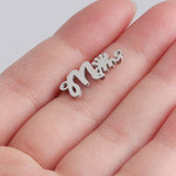 Stainless Steel Crown Charms Mom Words DIY Jewelry 20Pcs