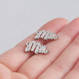 Stainless Steel Crown Charms Mom Words DIY Jewelry 20Pcs