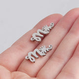 Stainless Steel Crown Charms Mom Words DIY Jewelry 20Pcs