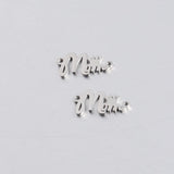 Stainless Steel Crown Charms Mom Words DIY Jewelry 20Pcs