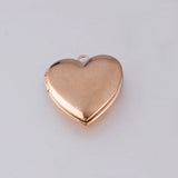 Jaymaxi Stainless Steel Heart Photo Box Pendant DIY Jewlery Can Open Locket
