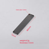 Jaymaxi Stainless Steel Pendant Strip Tag DIY Jewelry Accessories 20Pcs/Lot