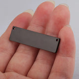 Jaymaxi Stainless Steel Pendant Strip Tag DIY Jewelry Accessories 20Pcs/Lot