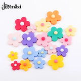 Jaymaxi Sun Flower Resin DIY Jewelry Findings for Hair Accessories 100 Pieces