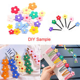 Jaymaxi Sun Flower Resin DIY Jewelry Findings for Hair Accessories 100 Pieces