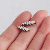Stainless Steel Tree Leaf Beads Charm for Necklace Bracelet