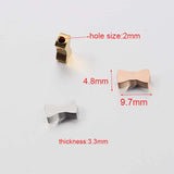 Jaymaxi Stainless Steel Bow-Knot Charms 20Pcs