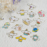 10pcs Alloy Enamel Charm Character Cartoon Anime Earring Bracelet DIY Jewelry