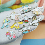 10pcs Alloy Enamel Charm Character Cartoon Anime Earring Bracelet DIY Jewelry