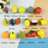 10pcs Fruit Resin Dangle Drop Earrings for Women - Novelty Jewelry Gift