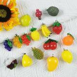 10pcs Fruit Resin Dangle Drop Earrings for Women - Novelty Jewelry Gift