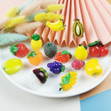 10pcs Fruit Resin Dangle Drop Earrings for Women - Novelty Jewelry Gift