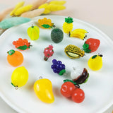 10pcs Fruit Resin Dangle Drop Earrings for Women - Novelty Jewelry Gift