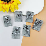 10pcs Acrylic Halloween Skeletons Charms for DIY Jewelry Making