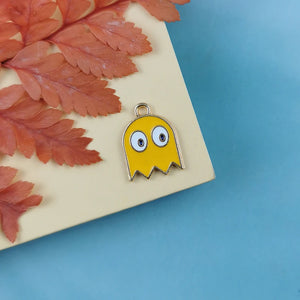 10pcs Halloween Ghost Charms for DIY Jewelry Making