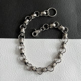 Skull-Head Pendant Wallet Chain with Double Hook