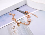 Bohemia Beach Chain & Link Bracelet Shell Circle Charm JB20139