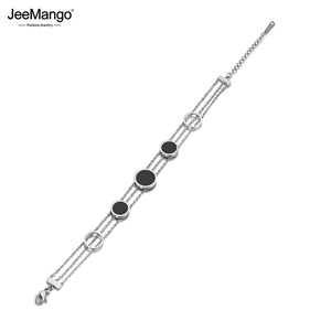 Bohemia Beach Chain & Link Bracelet Shell Circle Charm JB20139