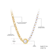 Titanium Roman Numeral Shell Choker Necklace with Pearl Pendant