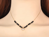 Stainless Steel Zirconia Choker Necklace for Women
