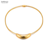18K Geometric Choker Necklace for Women