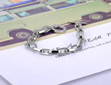 Hiphop/Rock Titanium Stainless Steel Big Thick Charm Bracelet Punk Chain Link