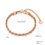 Hiphop/Rock Titanium Steel Chain Bracelet For Women JB21138